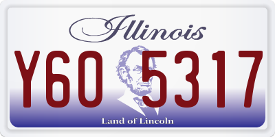 IL license plate Y605317
