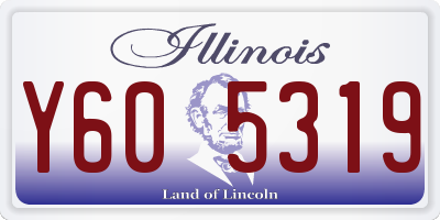 IL license plate Y605319