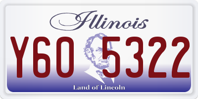 IL license plate Y605322