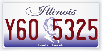 IL license plate Y605325