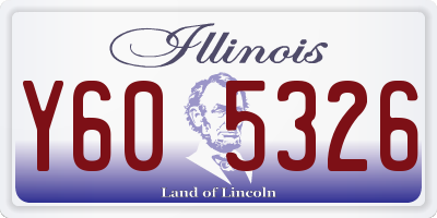 IL license plate Y605326
