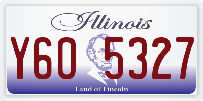 IL license plate Y605327