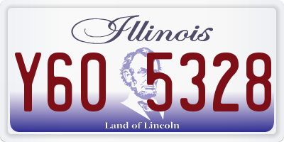 IL license plate Y605328