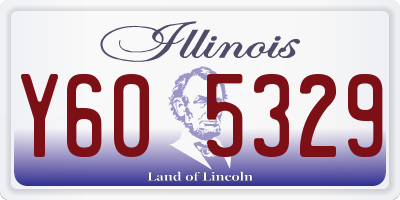 IL license plate Y605329