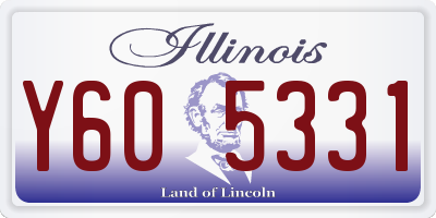 IL license plate Y605331