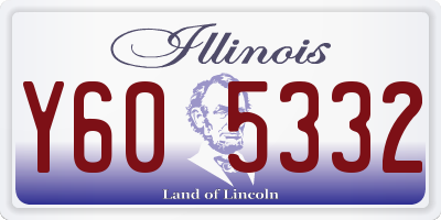 IL license plate Y605332