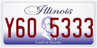 IL license plate Y605333
