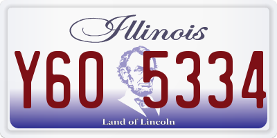 IL license plate Y605334
