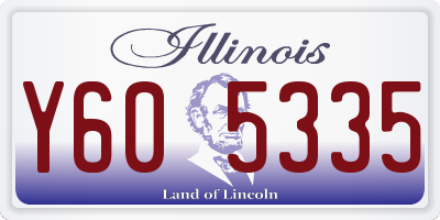 IL license plate Y605335