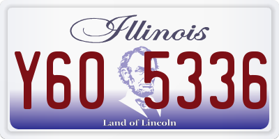 IL license plate Y605336