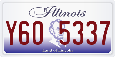 IL license plate Y605337