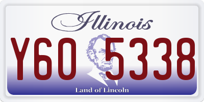 IL license plate Y605338