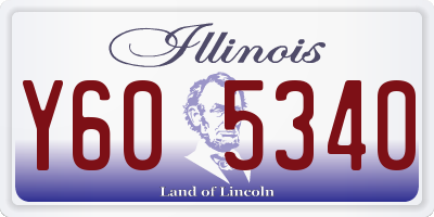 IL license plate Y605340