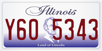 IL license plate Y605343