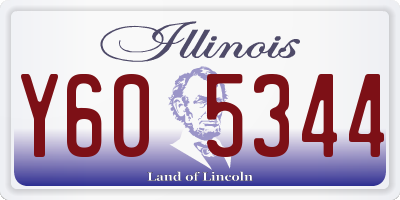 IL license plate Y605344
