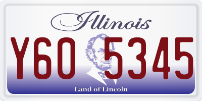 IL license plate Y605345