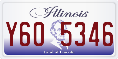 IL license plate Y605346