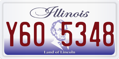 IL license plate Y605348