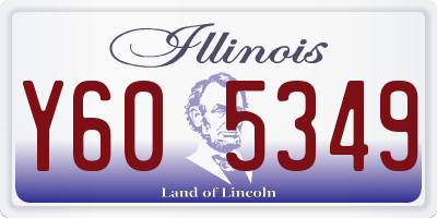 IL license plate Y605349