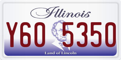 IL license plate Y605350