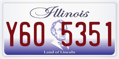 IL license plate Y605351