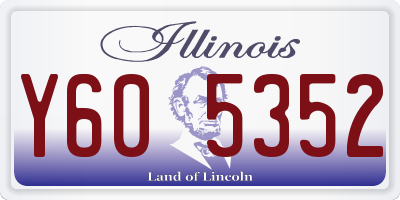IL license plate Y605352