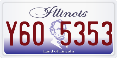 IL license plate Y605353