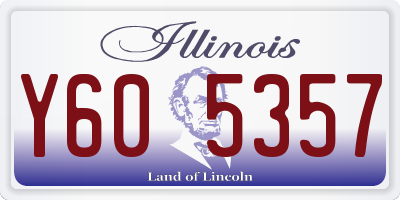 IL license plate Y605357