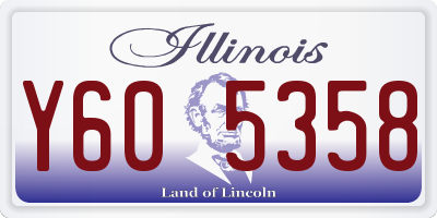 IL license plate Y605358
