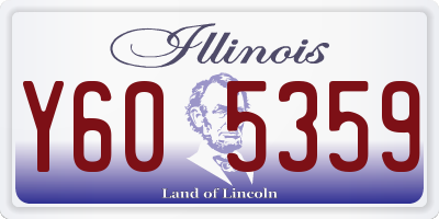 IL license plate Y605359