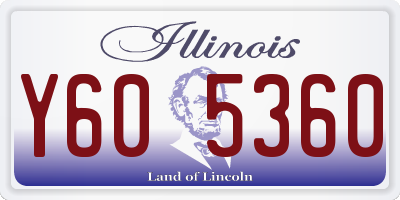 IL license plate Y605360