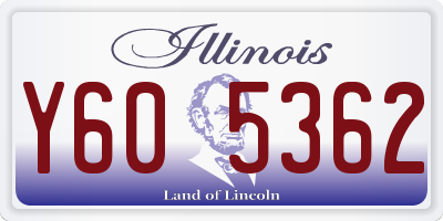 IL license plate Y605362