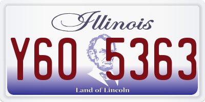 IL license plate Y605363