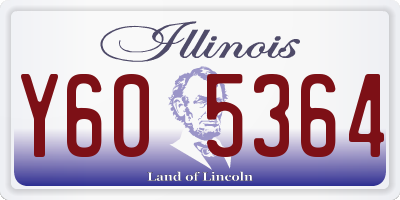 IL license plate Y605364