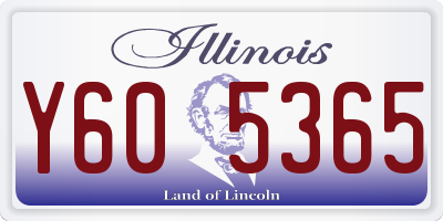 IL license plate Y605365