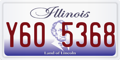 IL license plate Y605368