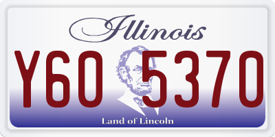 IL license plate Y605370