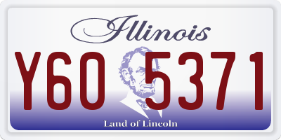 IL license plate Y605371