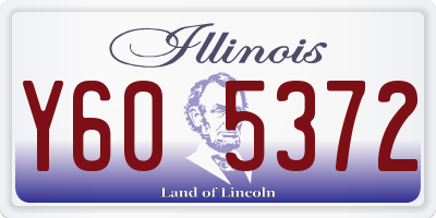IL license plate Y605372