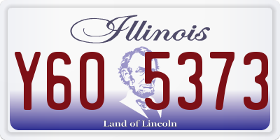 IL license plate Y605373
