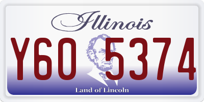 IL license plate Y605374