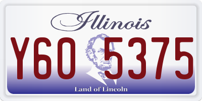 IL license plate Y605375