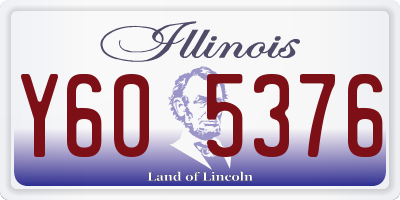 IL license plate Y605376