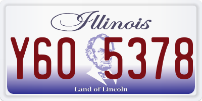 IL license plate Y605378