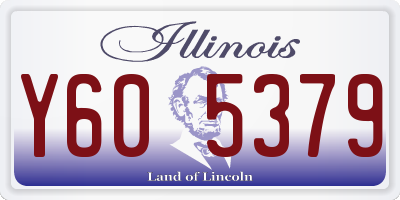 IL license plate Y605379