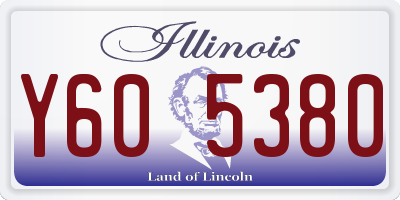 IL license plate Y605380