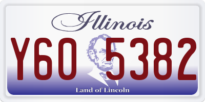 IL license plate Y605382