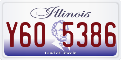 IL license plate Y605386