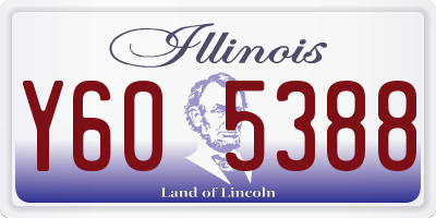 IL license plate Y605388