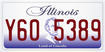 IL license plate Y605389